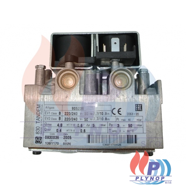 Plynový ventil SIT 830 TANDEM BUDERUS Logatop AE124, G124, G134 - 5176486 / 830036