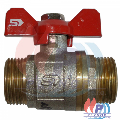 Kulový ventil MM 3/4" voda motýl SLOVARM, KE-250 3-4 (400062)
