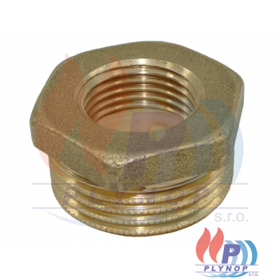 Redukce 6/4"x1" mosaz