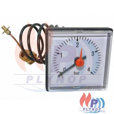 Manometr / tlakoměr hranatý 0-4bar PROTHERM GRIZZLI / MEDVĚD / TIGER / RAY - 0020027570