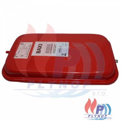 Expanzní nádoba 8 litrů (červená, hranatá) BAXI LUNA HT / LUNA3 COMFORT HT / LUNA3 SYSTEM HT / PRIME HT - 5662620 / JJJ005662620