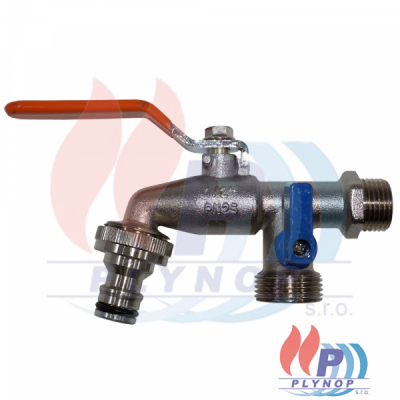 Zahradní ventil 1/2" DVOJTÝ s páčkou