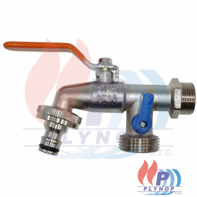 Zahradní ventil 3/4"  DVOJTÝ s páčkou