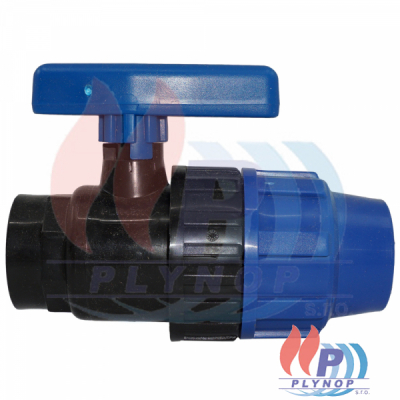 PE svěrný ventil kulový s vnitřním závitem 20 x 1/2" - 146020CF