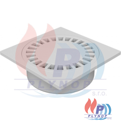 Vpusť podlahová spodní CHUDĚJ PV 300 x 300 DN 110 - 220 P