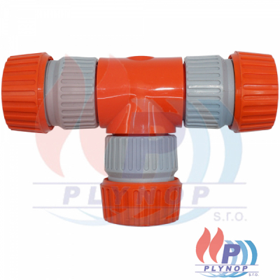 Hadicová rozbočka T-kus 3x1/2" hadicová spojka SIROFLEX