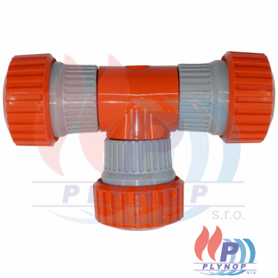 Hadicová rozbočka ve tvaru T-kus s 3x3/4" hadicovou spojkou SIROFLEX